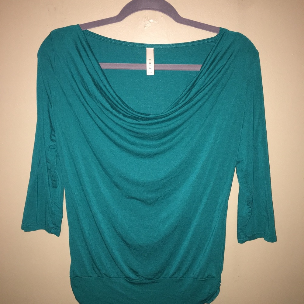 Turquoise top - Picture 3 of 4